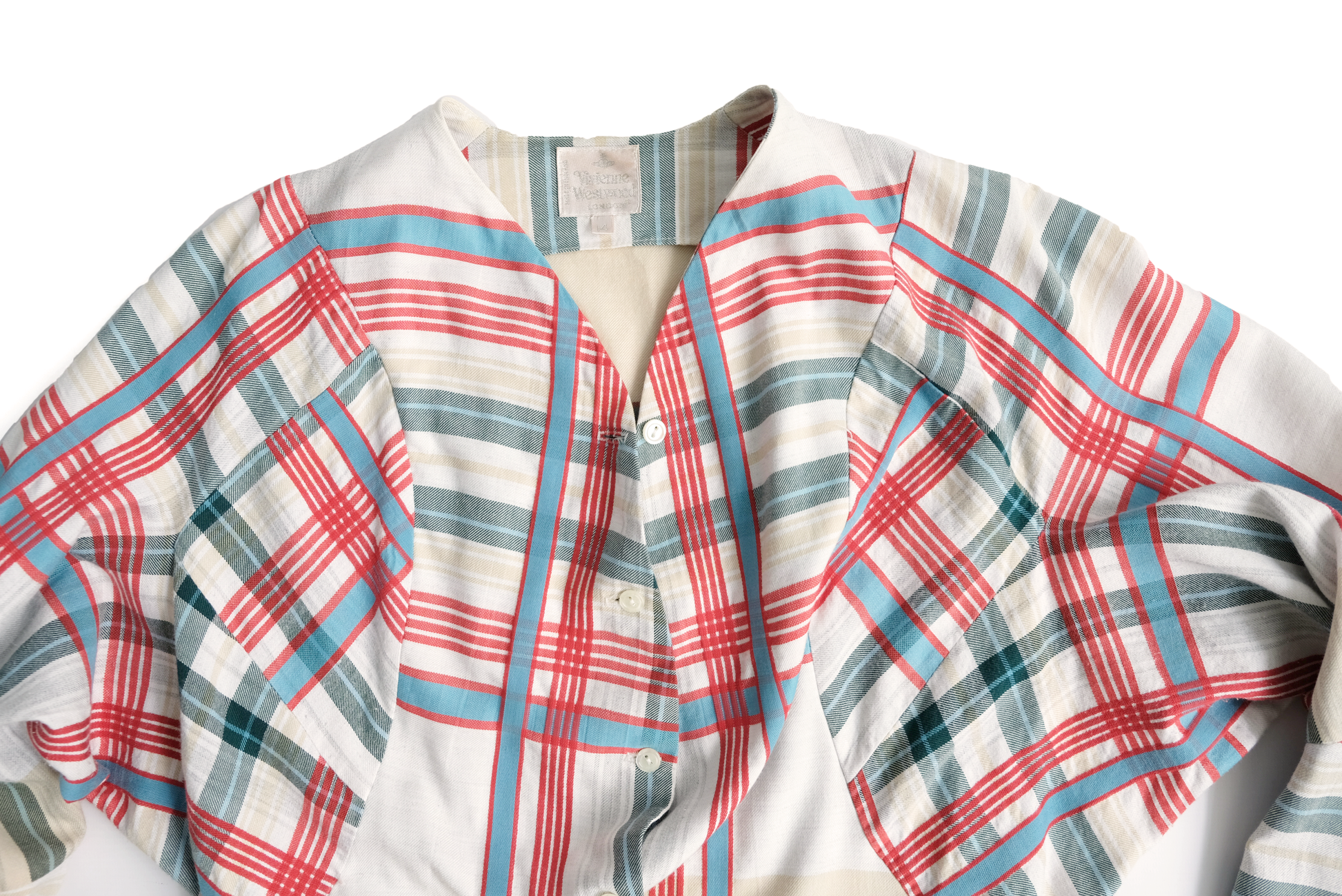 Vivienne Westwood 1980s Vintage Striped Tailored Shirt, UK10-12