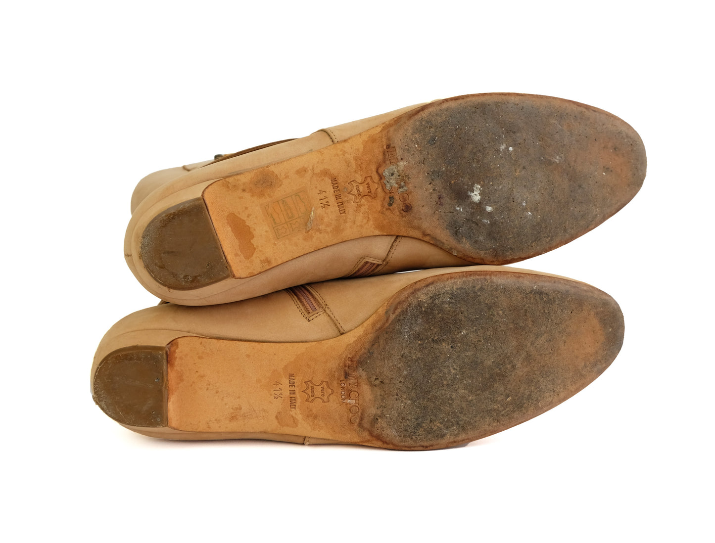 Jimmy Choo Knee Boots in Camel Suede, UK41.5