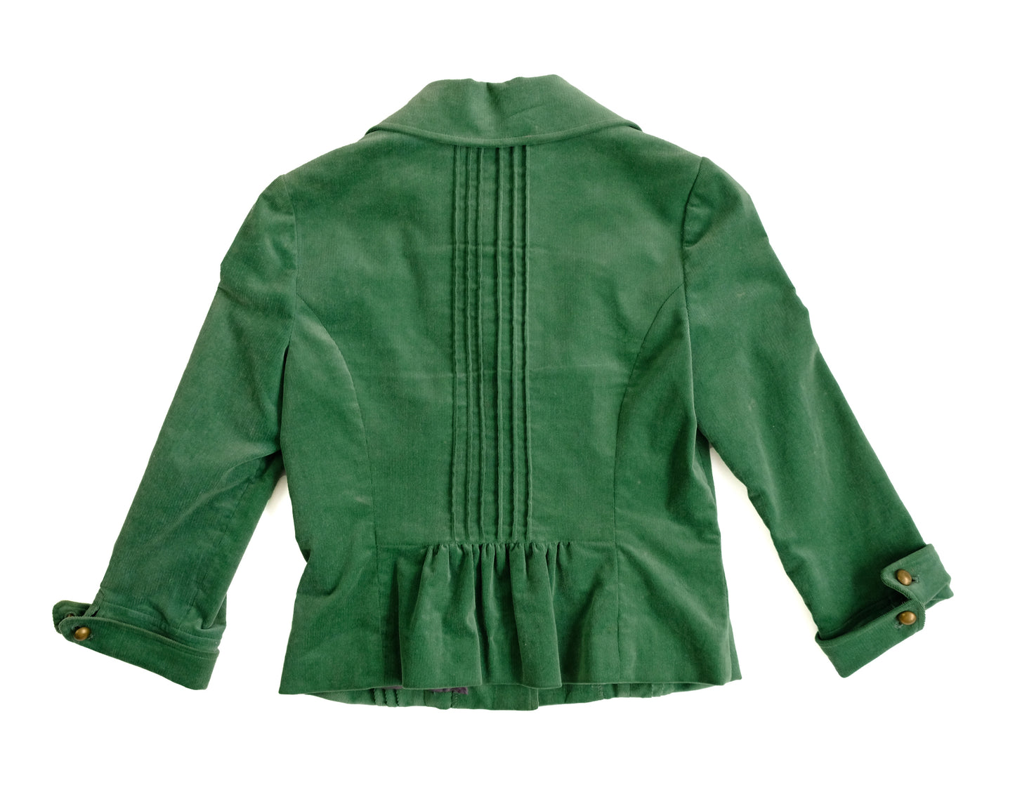Jocomola de Sybilla Pintuck Jacket in Soft Green Needlecord, UK8