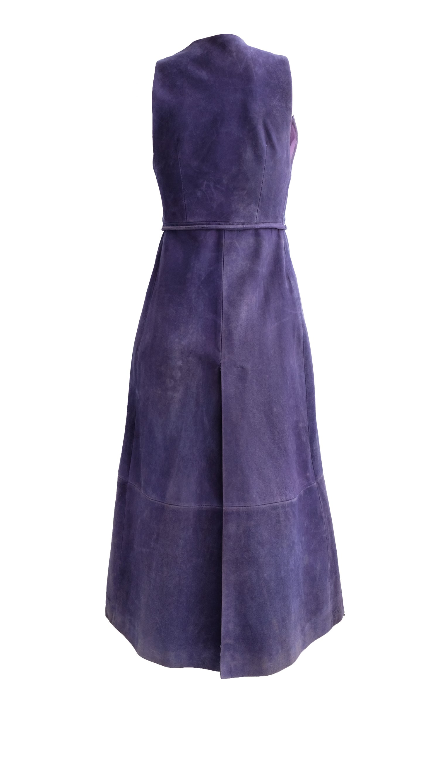 Loewe 1970s Vintage 2 Piece Set in Lavender Suede, UK8-10