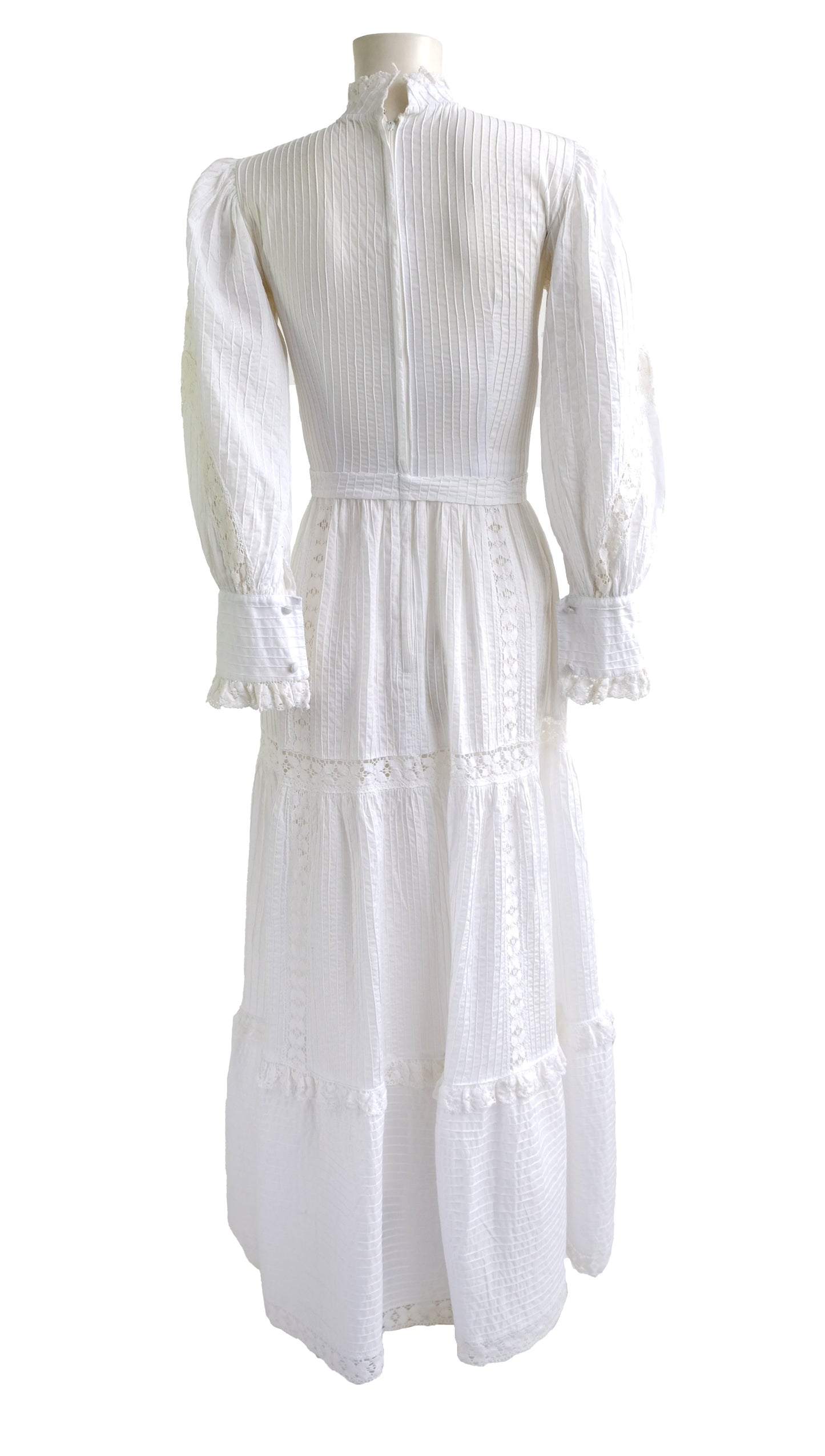 Vintage Mexicana of Sloane Street Cotton and Lace Wedding Dress, UK8-10