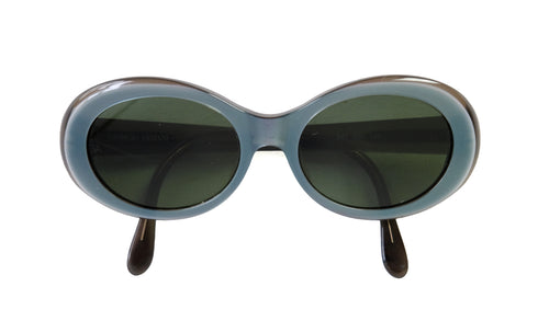 Georgio Armani 1990s Vintage Smoky Blue Sunglasses