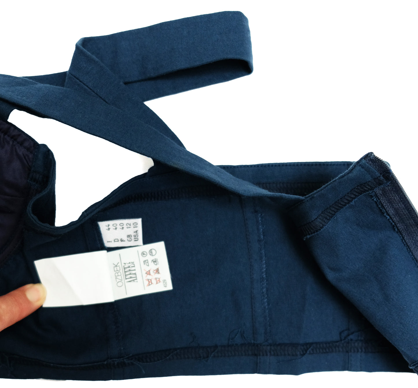 Ozbek Vintage Cropped Bustier Top with Laced Front, UK10