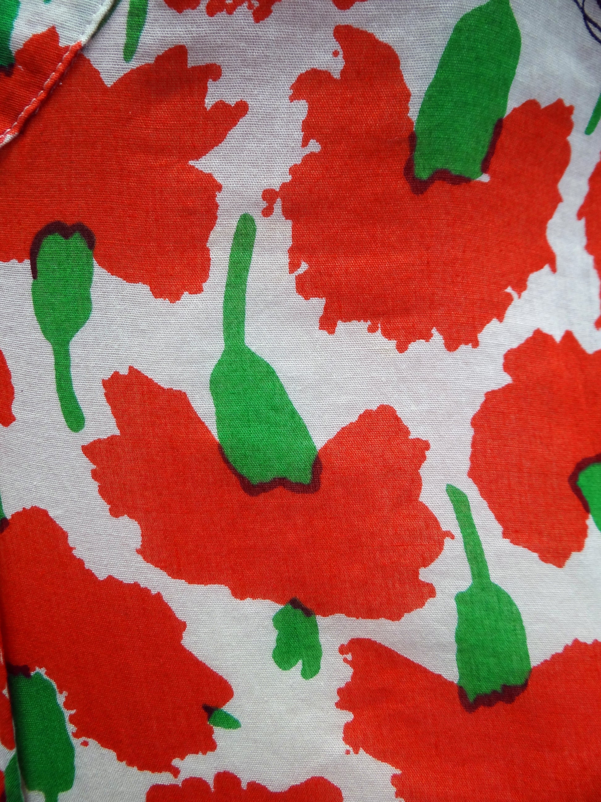 Vintage Sonia Rykiel Floral Summer Dress with Flounces, 1990s, UK10