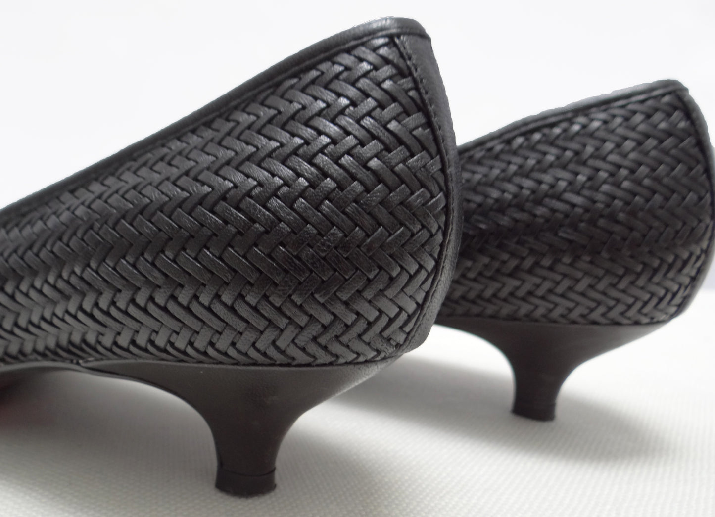 Isaac Mizrahi Black Woven Court Shoes UK 5.5