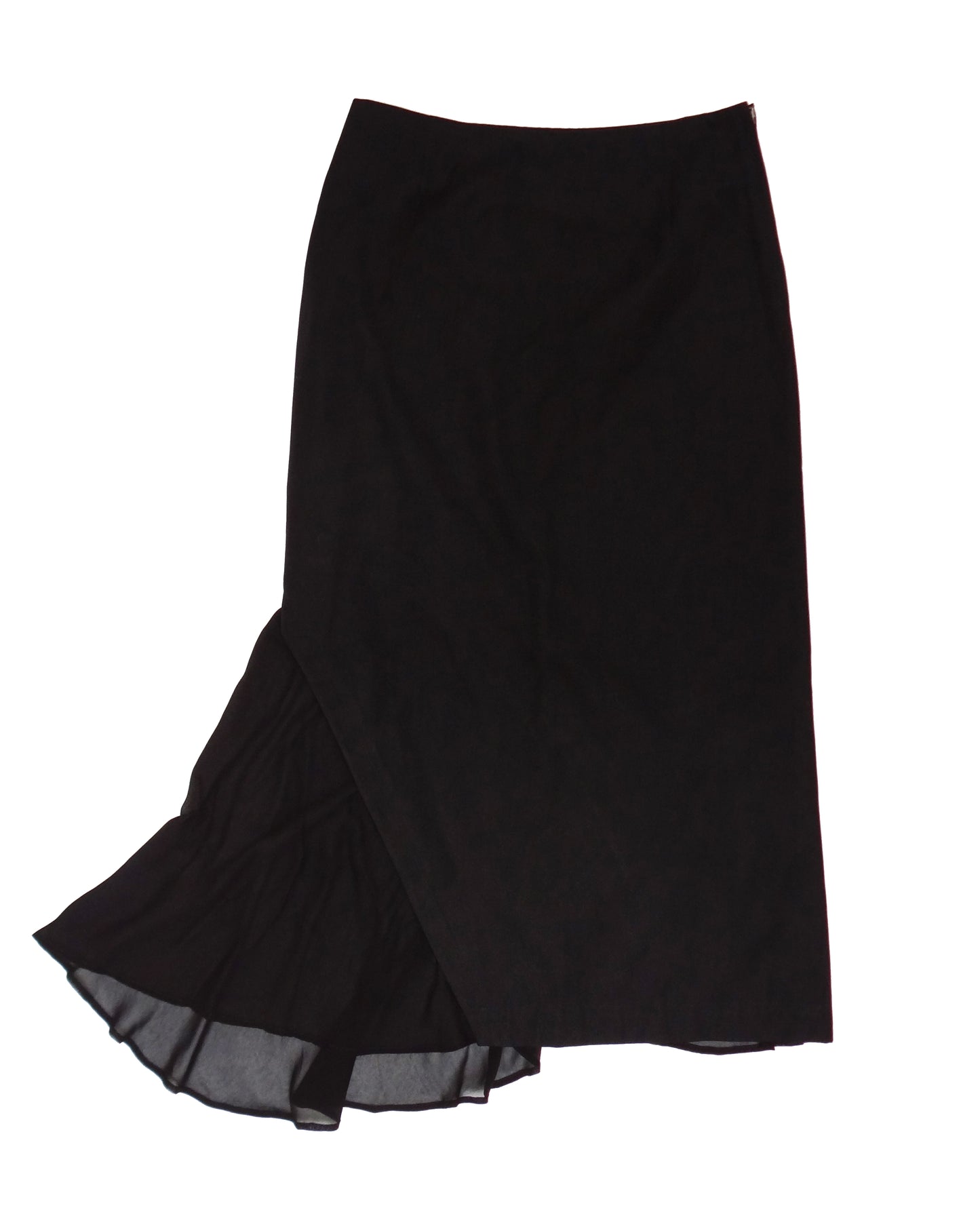 Yohji Yamamoto Y's Skirt with Chiffon Panel, UK10