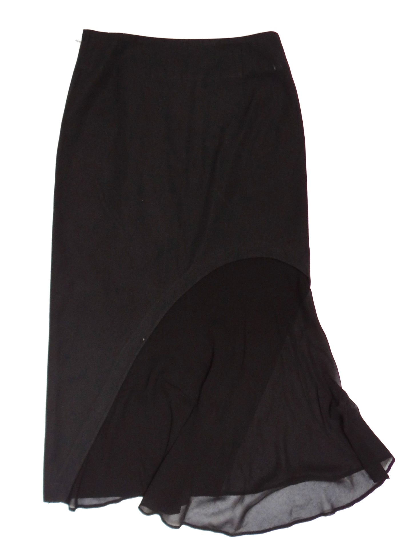 Yohji Yamamoto Y's Skirt with Chiffon Panel, UK10