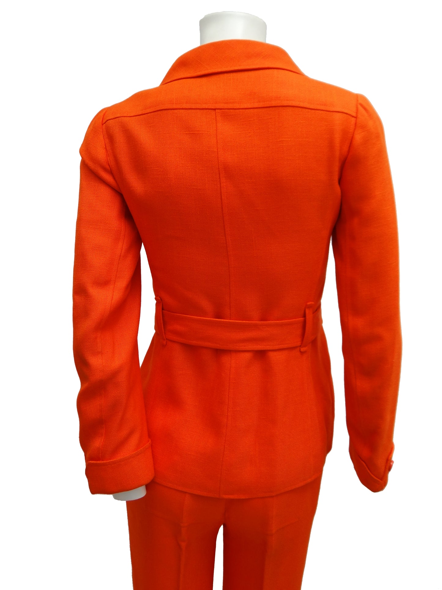 Vintage Courreges Trouser Suit in Orange, UK10