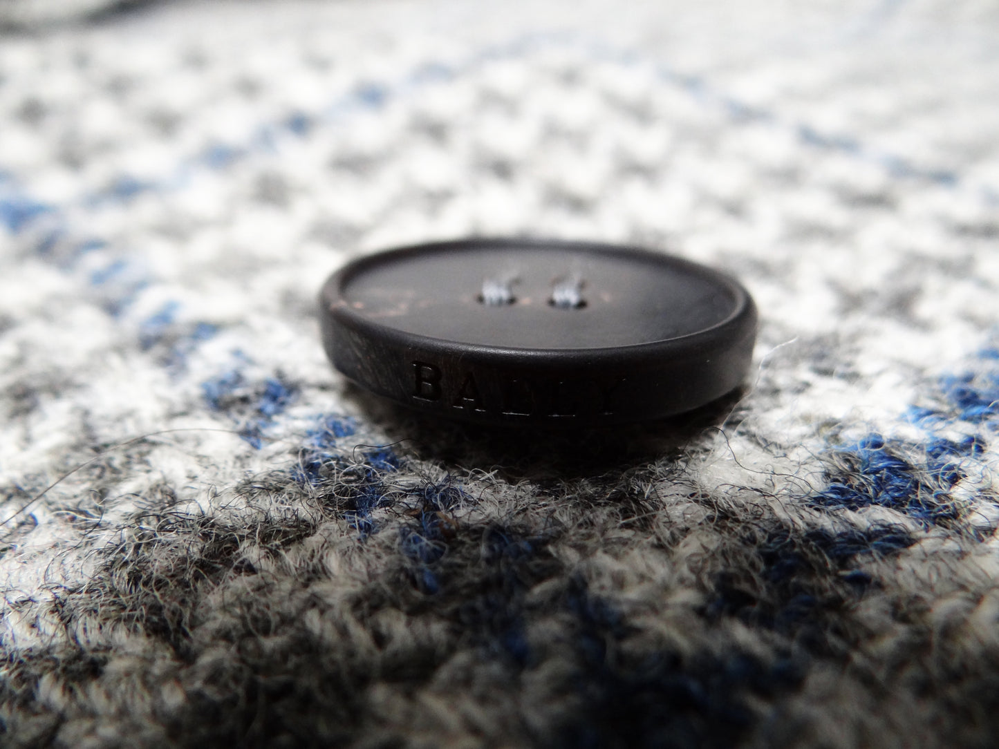 Bally Double-Breasted Coat in Harris Tweed, UK10