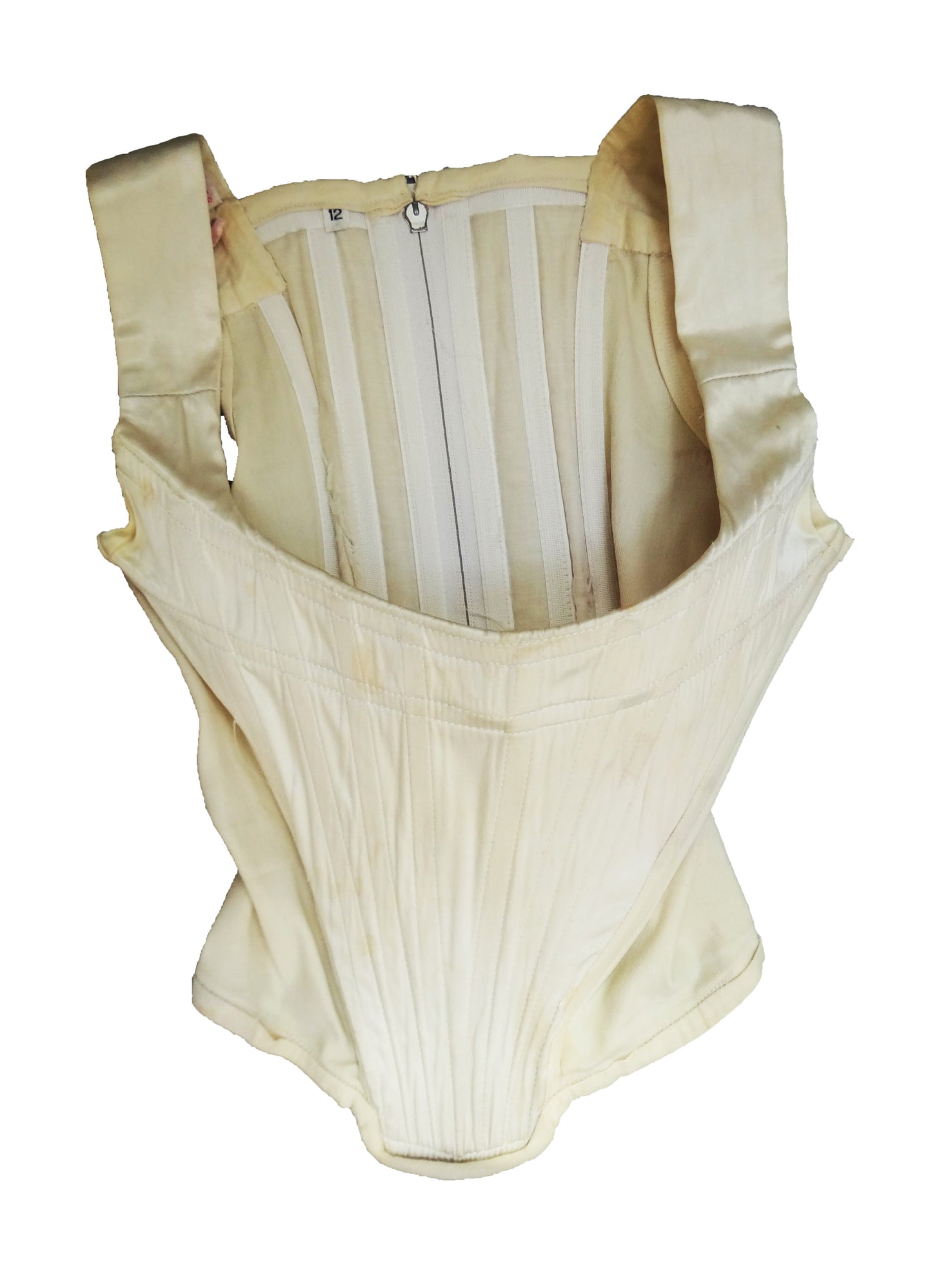 Vintage Vivienne Westwood Ivory Satin Corset, c.1988 UK10