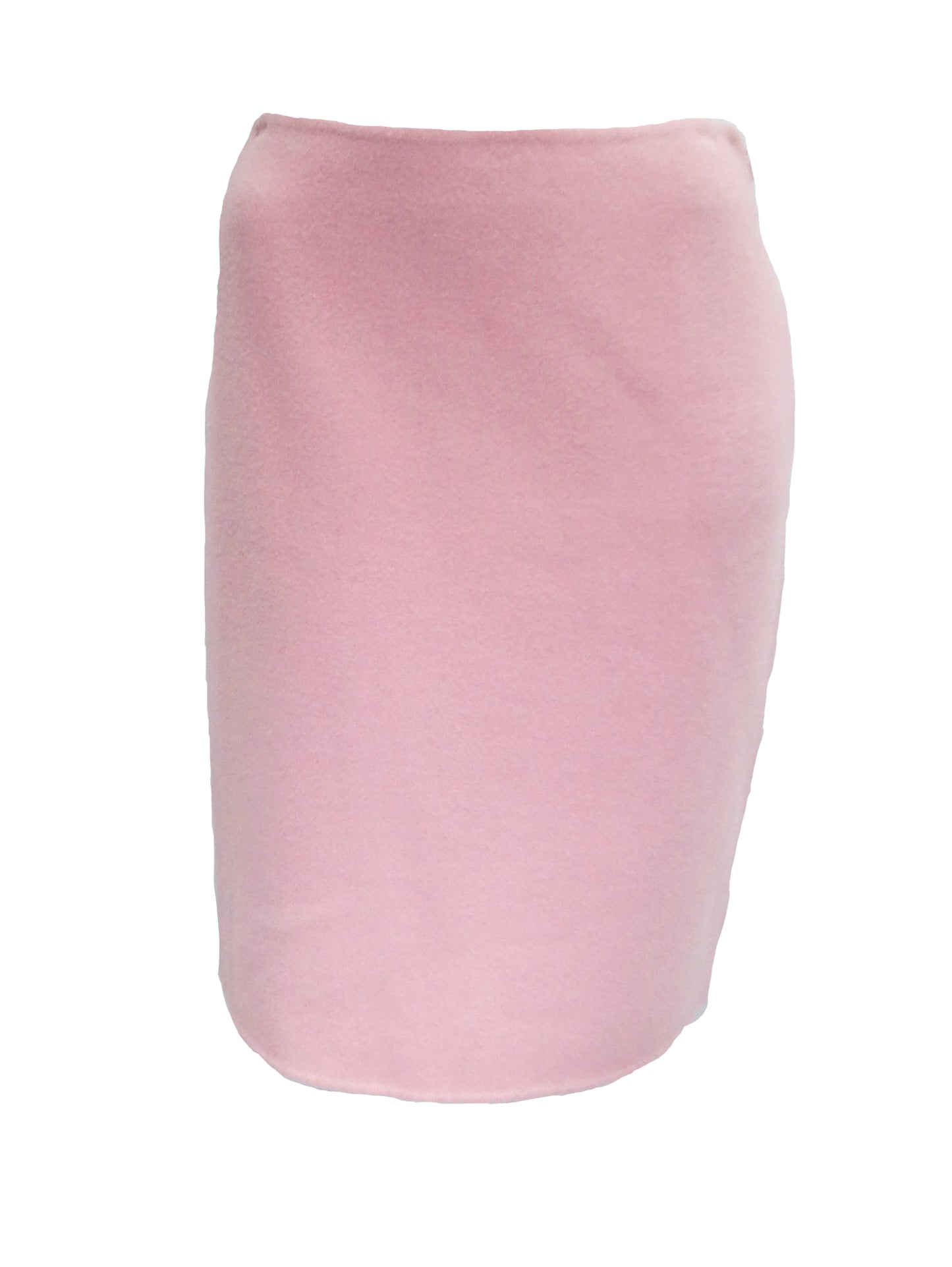 Ralph Lauren Pencil Skirt in Candy Floss Pink Felted Wool and Cashmere, UK12