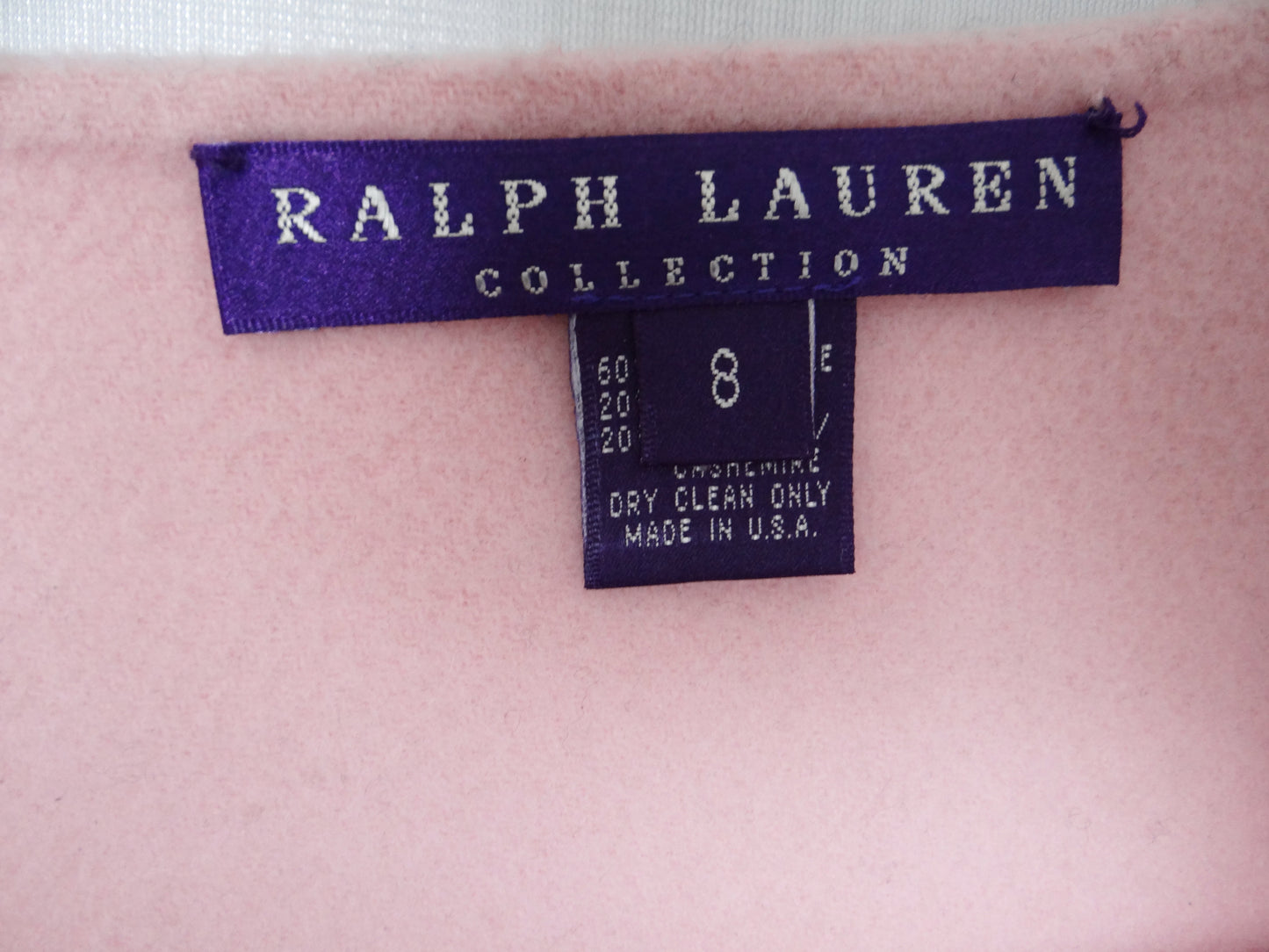 Ralph Lauren Pencil Skirt in Candy Floss Pink Felted Wool and Cashmere, UK12