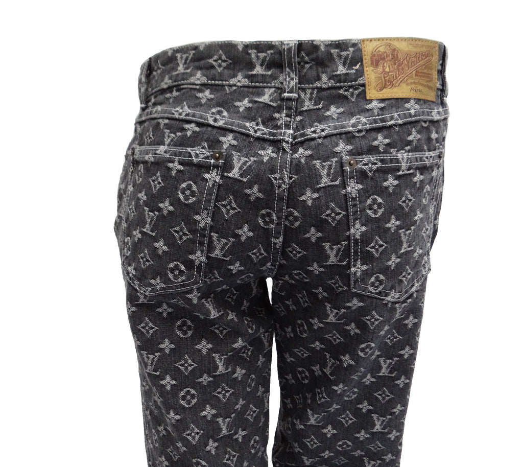 Louis Vuitton Brown Monogram Denim Jeans