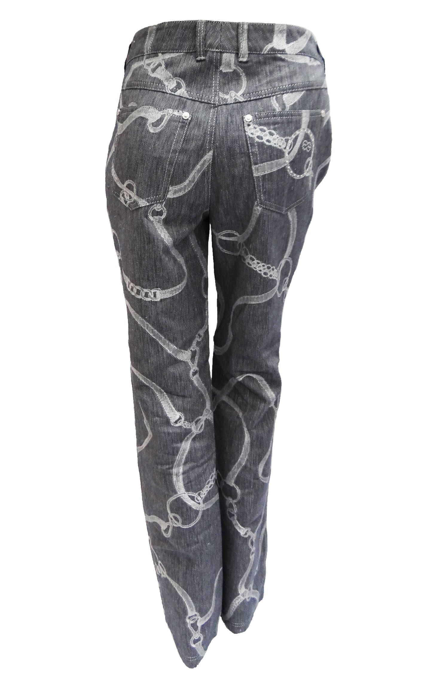 Escada Jeans with Chain and Belt Pattern, UK12