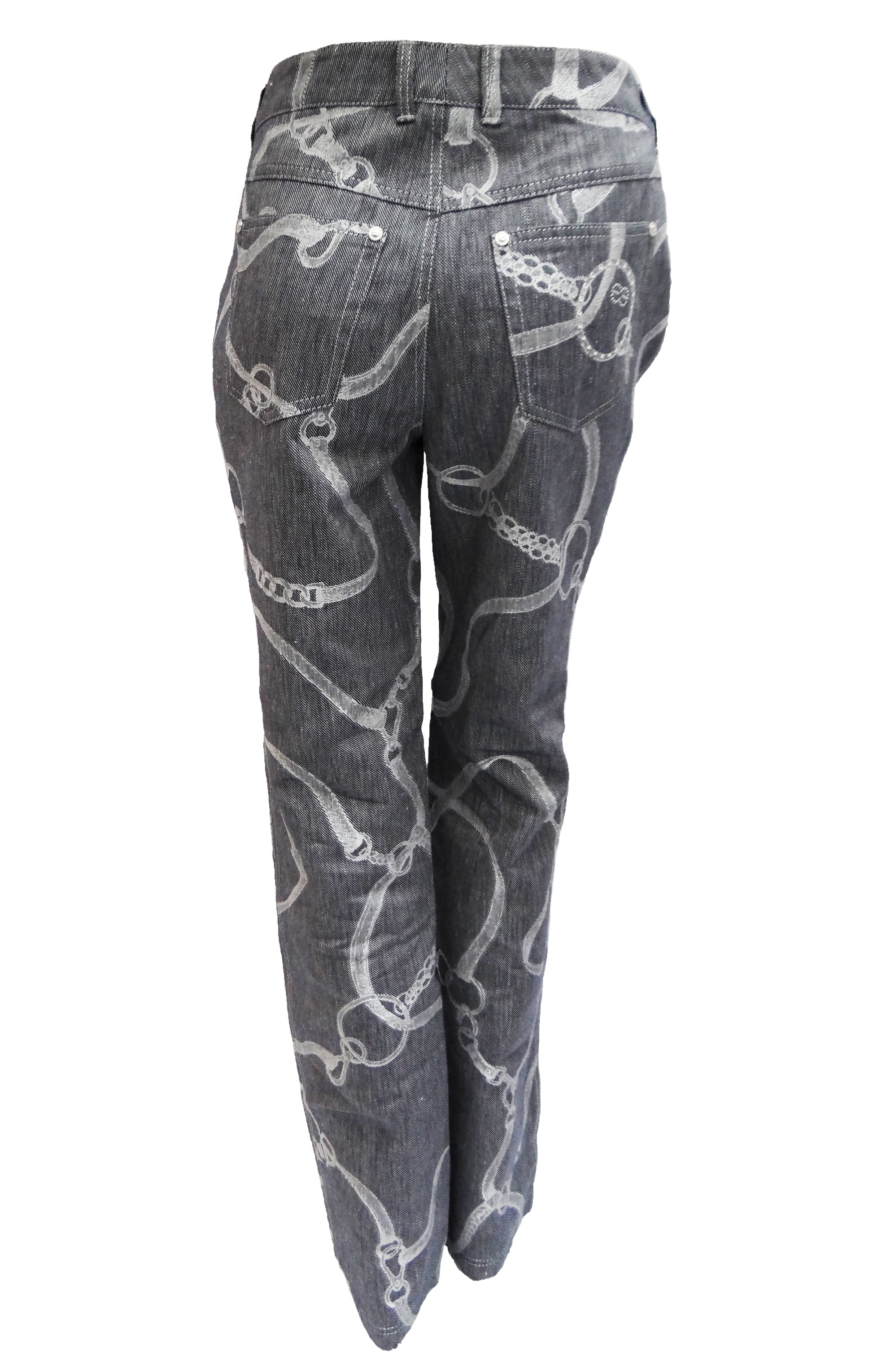 Escada Jeans with Chain and Belt Pattern, UK12