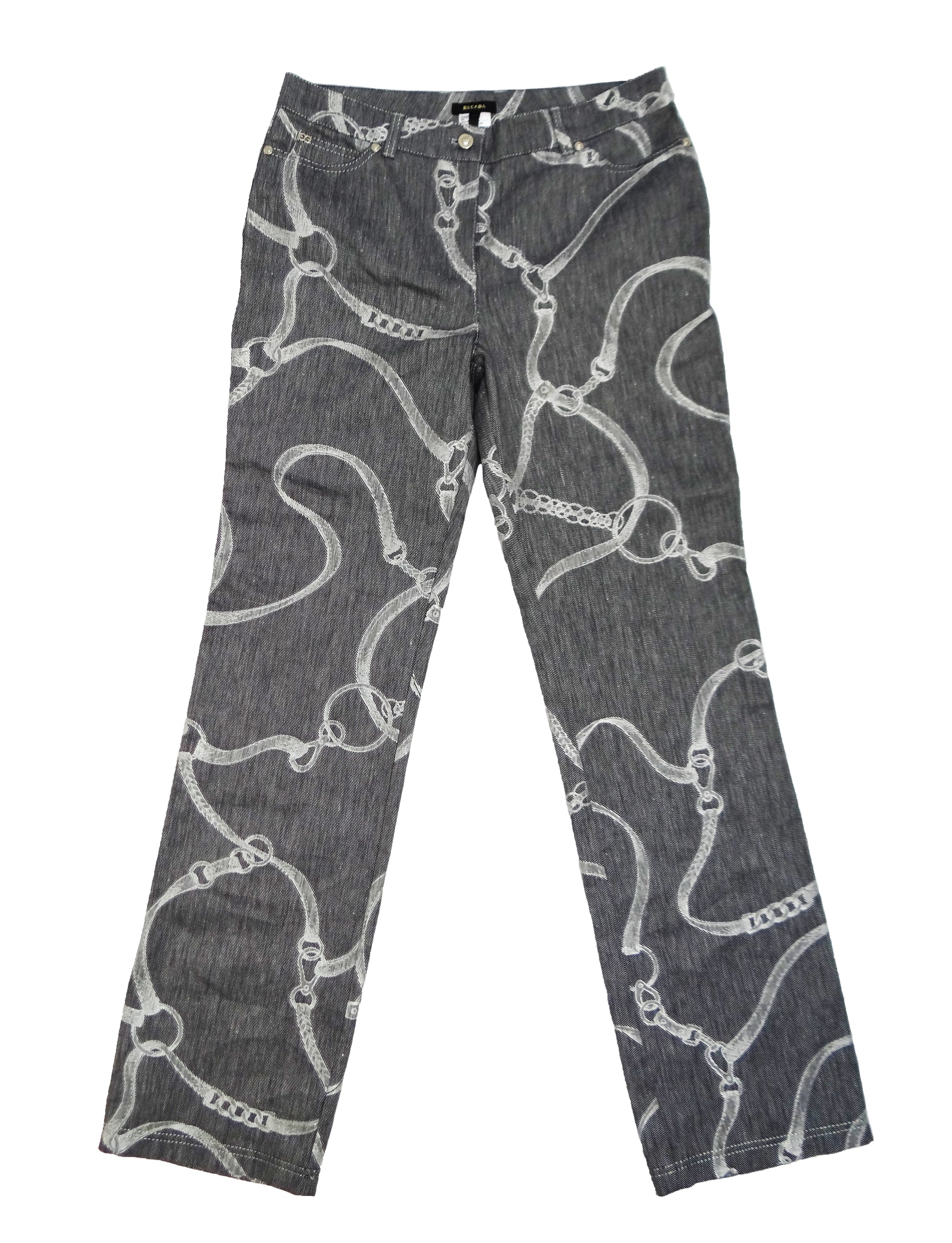 Escada Jeans with Chain and Belt Pattern, UK12
