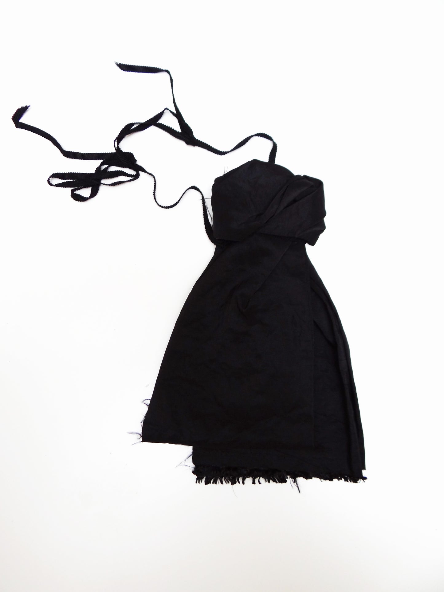 Charles Anastase 1979 White Shirt with Black Cravat Detail, UK8