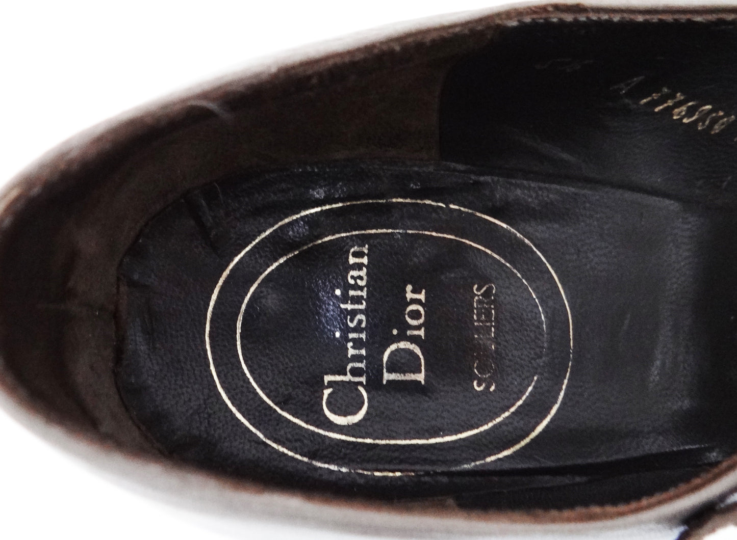 Vintage Christian Dior Dove Grey Mary Jane Heels c.1970s, UK3.5-4