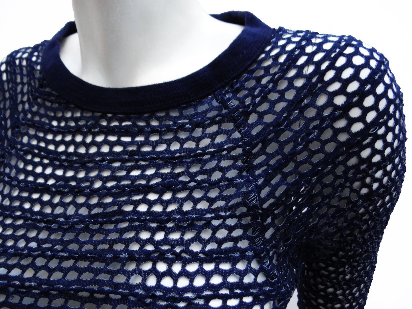 Isabel Marant Denim-look Mesh Top, UK10