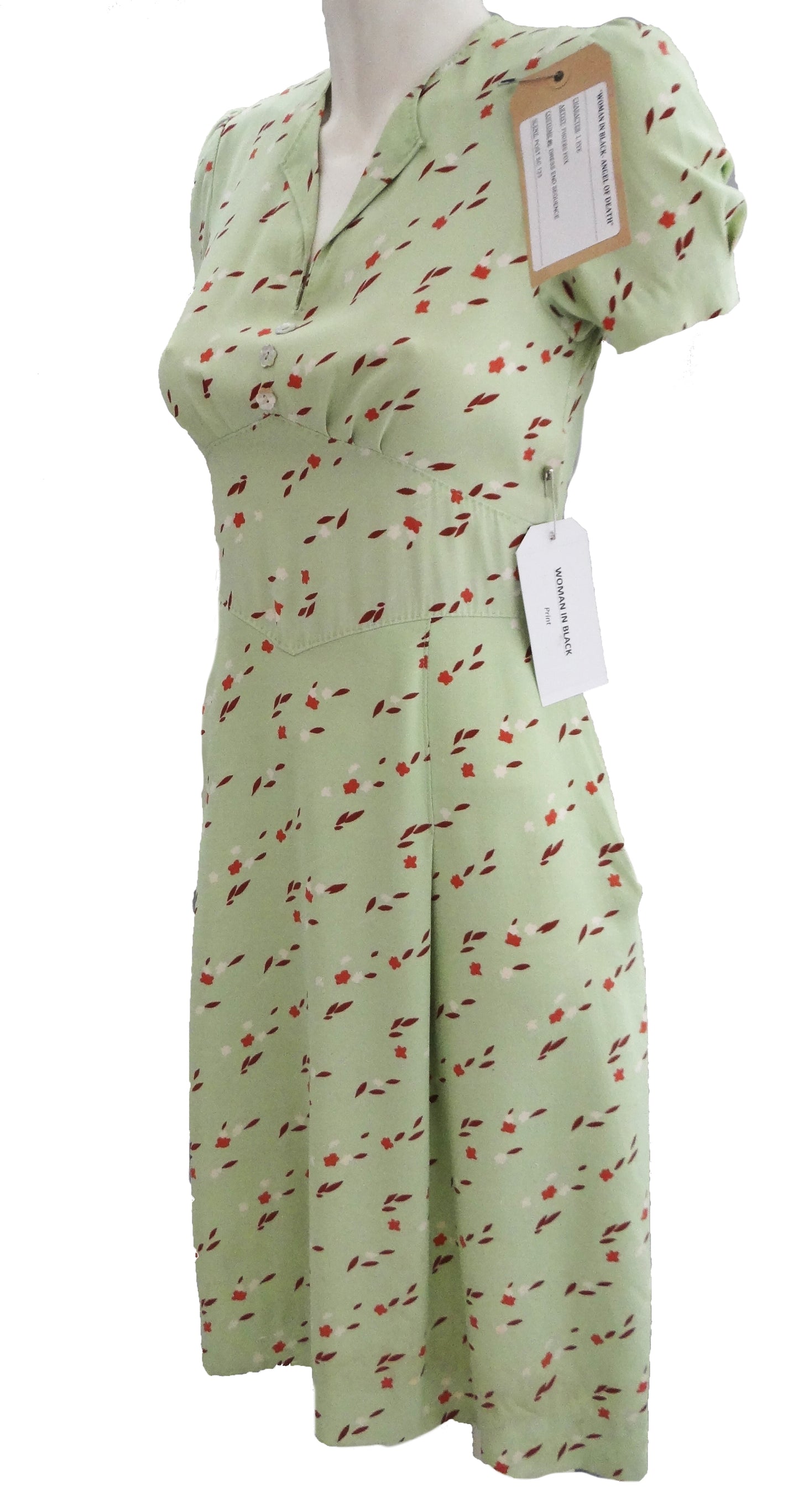 Pale Green Floral Tea Dress, as worn in The Woman in Black, UK10