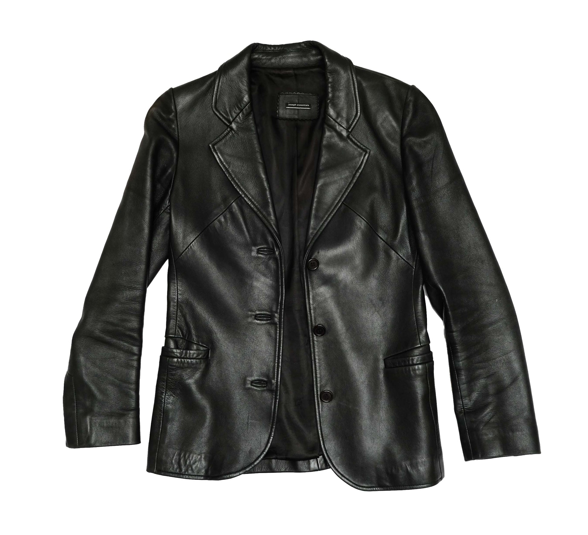 Joseph Vintage Jacket in Black Leather, S