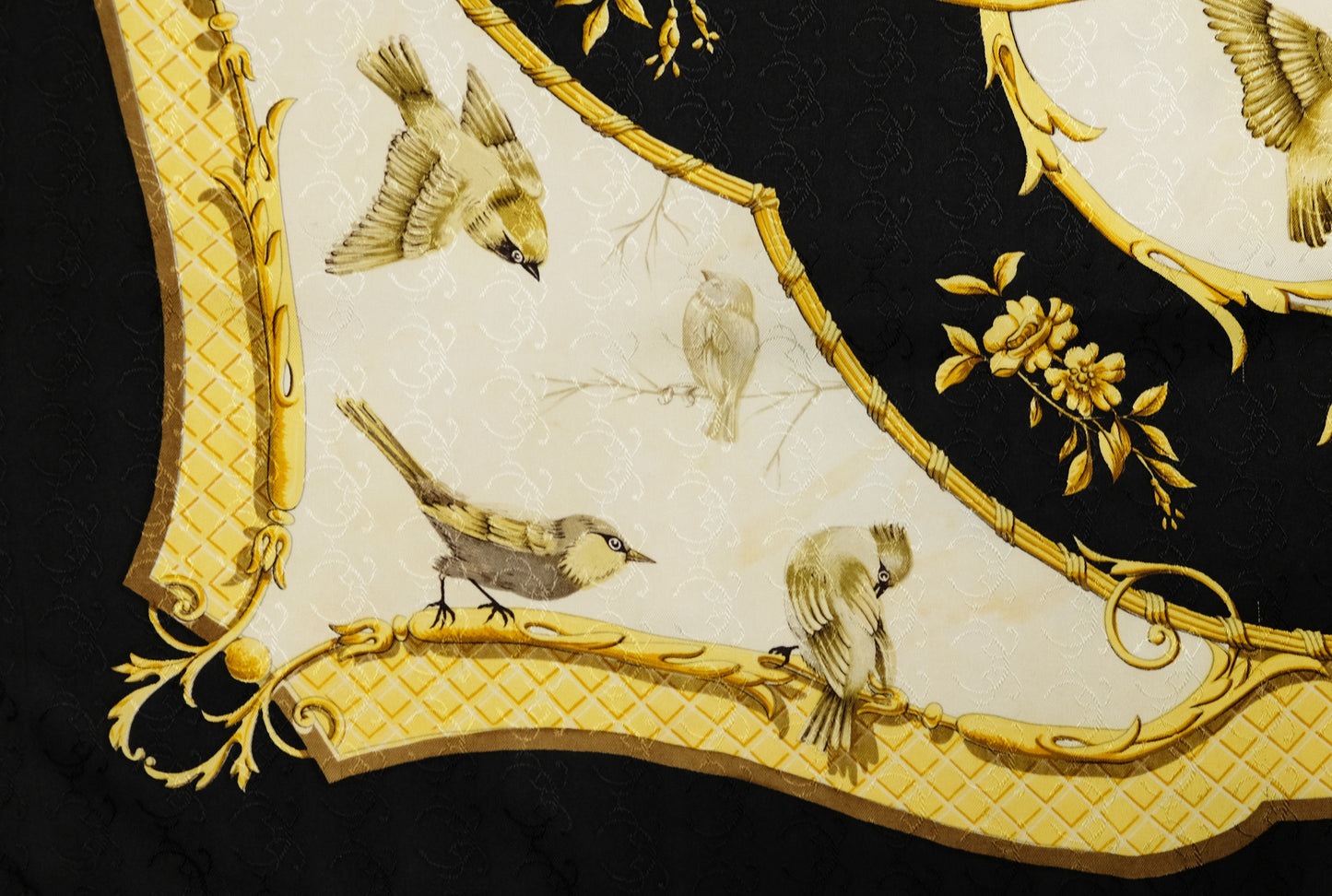 Hermes Vintage Silk Carré in Printed Silk Twill, La Clé des Champs, 1965