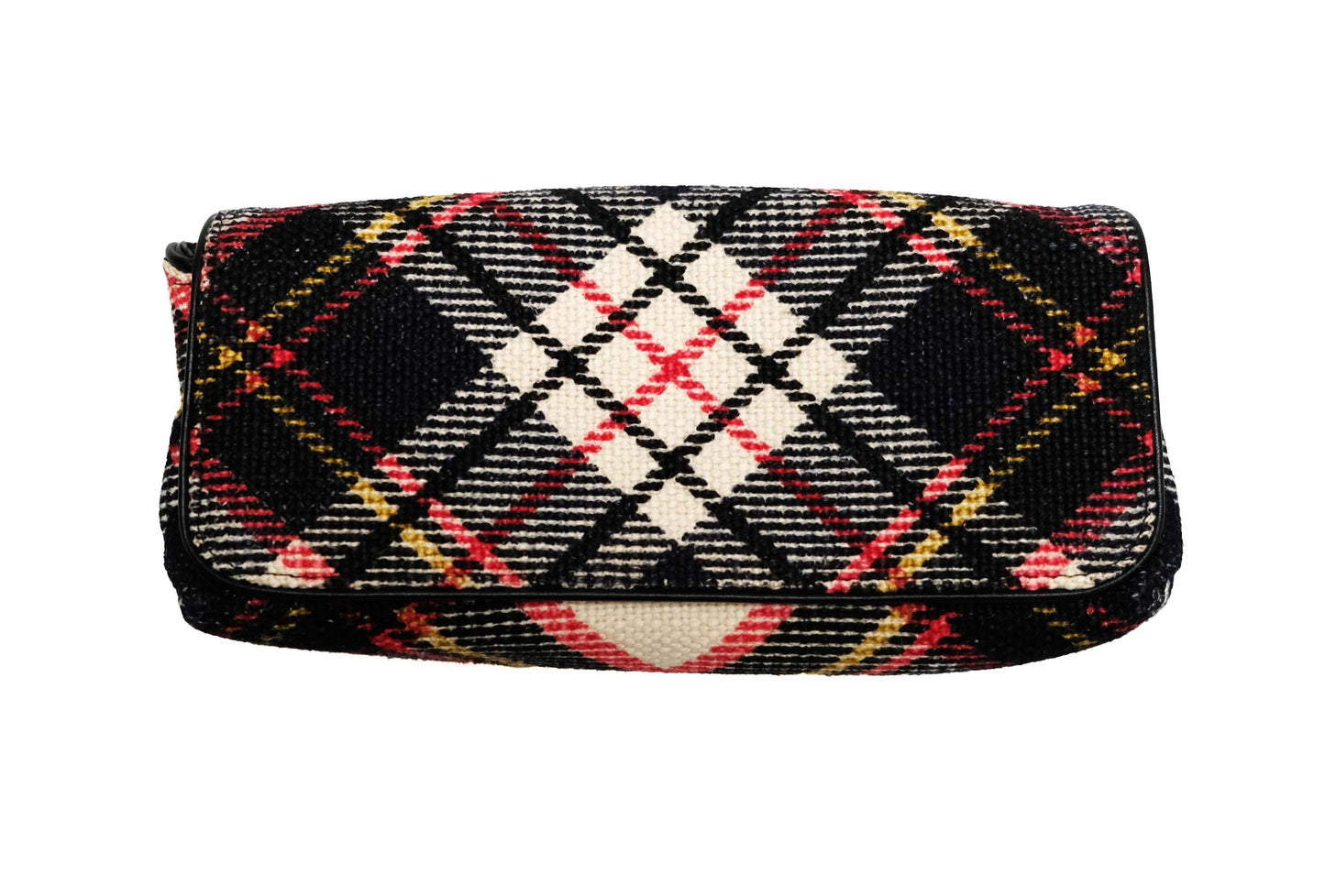Dries van Noten Textured Plaid Clutch Bag, Small