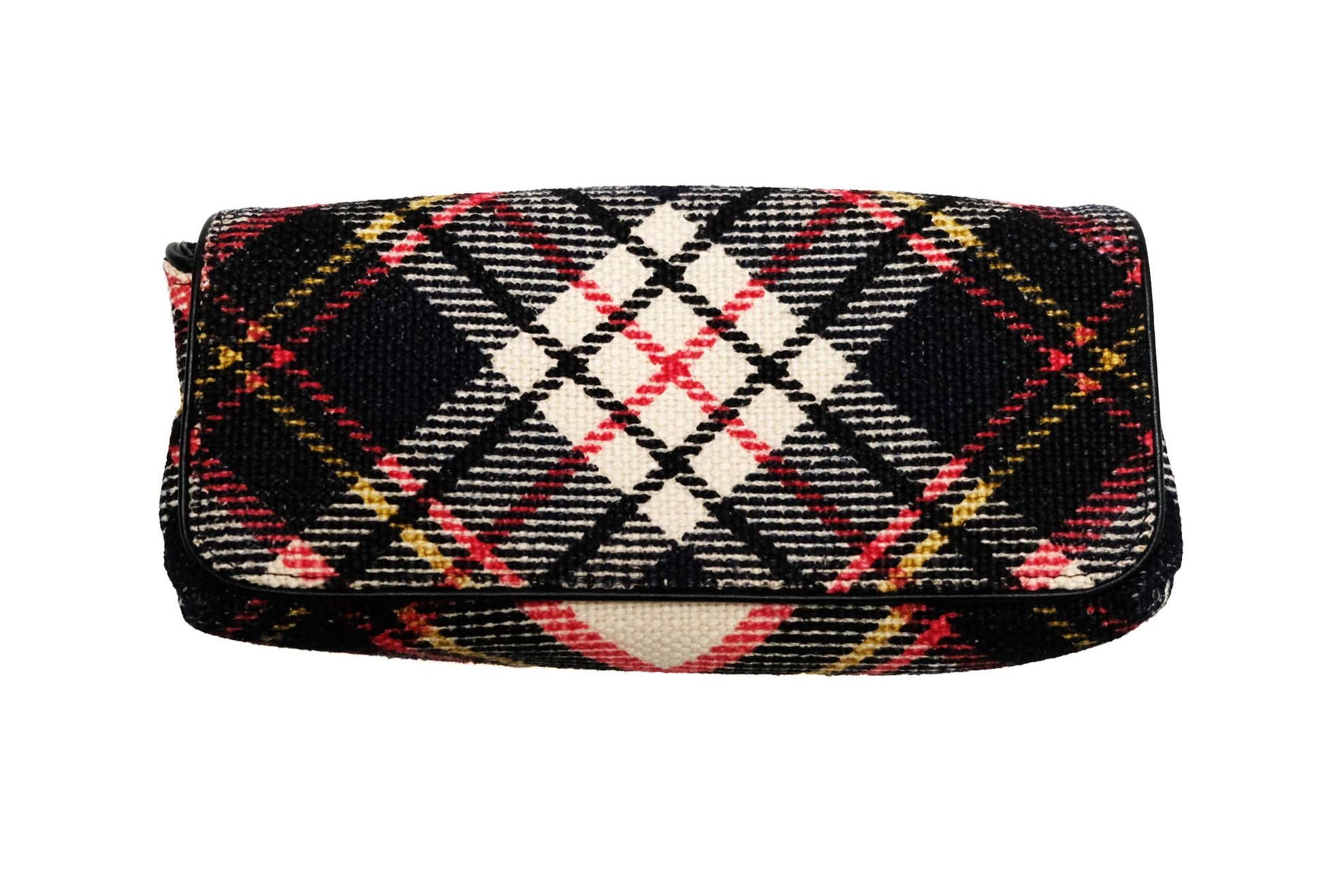 Dries van Noten Textured Plaid Clutch Bag, Small