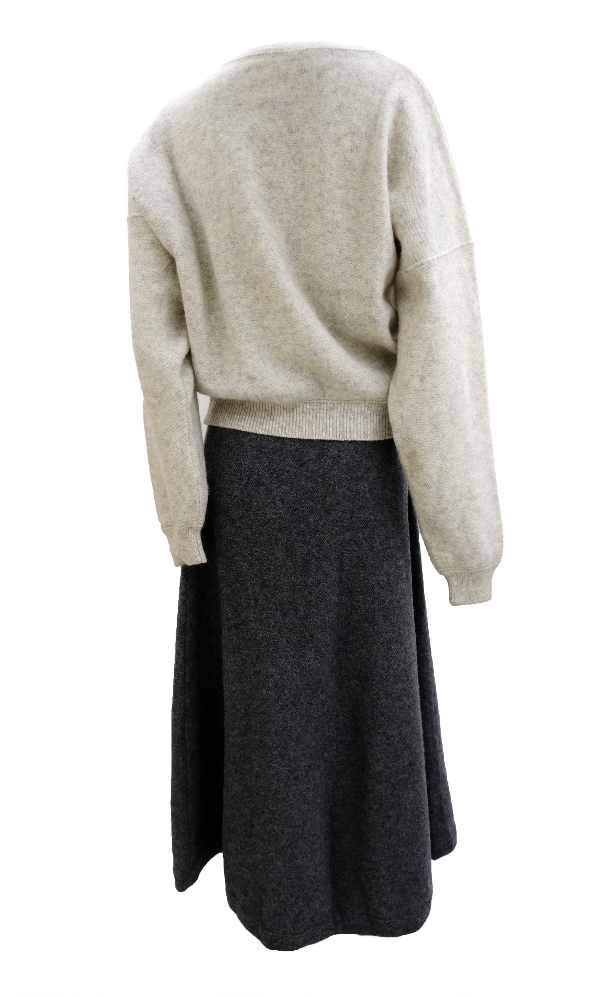 Sonia Rykiel Vintage Knitted 2-Piece in Grey wool, UK10-12