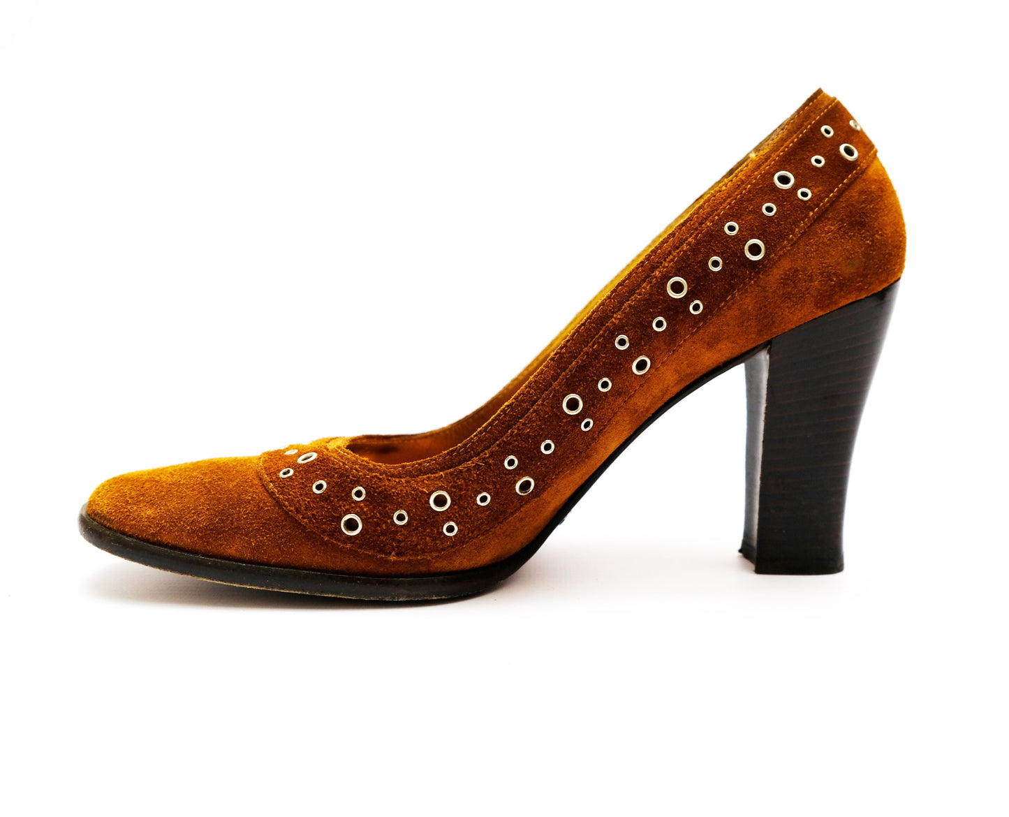 Dolce & Gabbana Vintage Court Shoes in Tan Suede, UK6