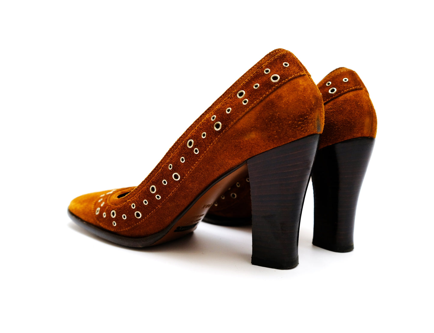Dolce & Gabbana Vintage Court Shoes in Tan Suede, UK6