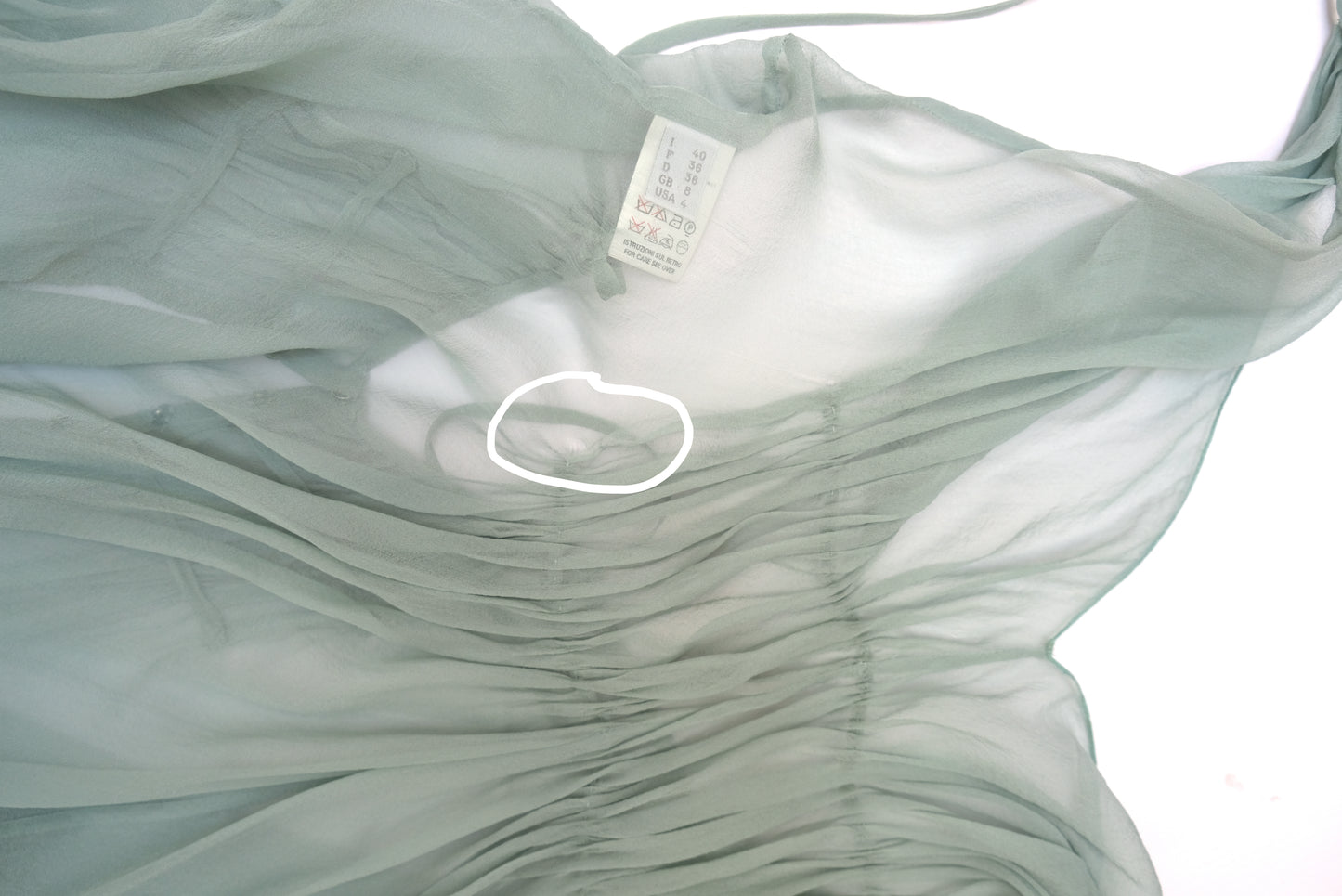 Alberta Ferretti Layered Chiffon Dress with Matching Stole, UK8