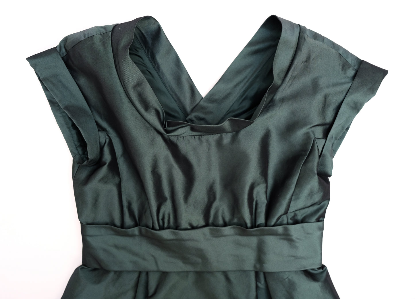 Max Mara Weekend Empire Line Green Party Dress, UK14