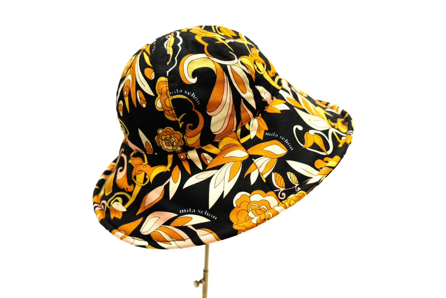 Milla Schön Vintage Sun Hat in Floral Printed Cotton