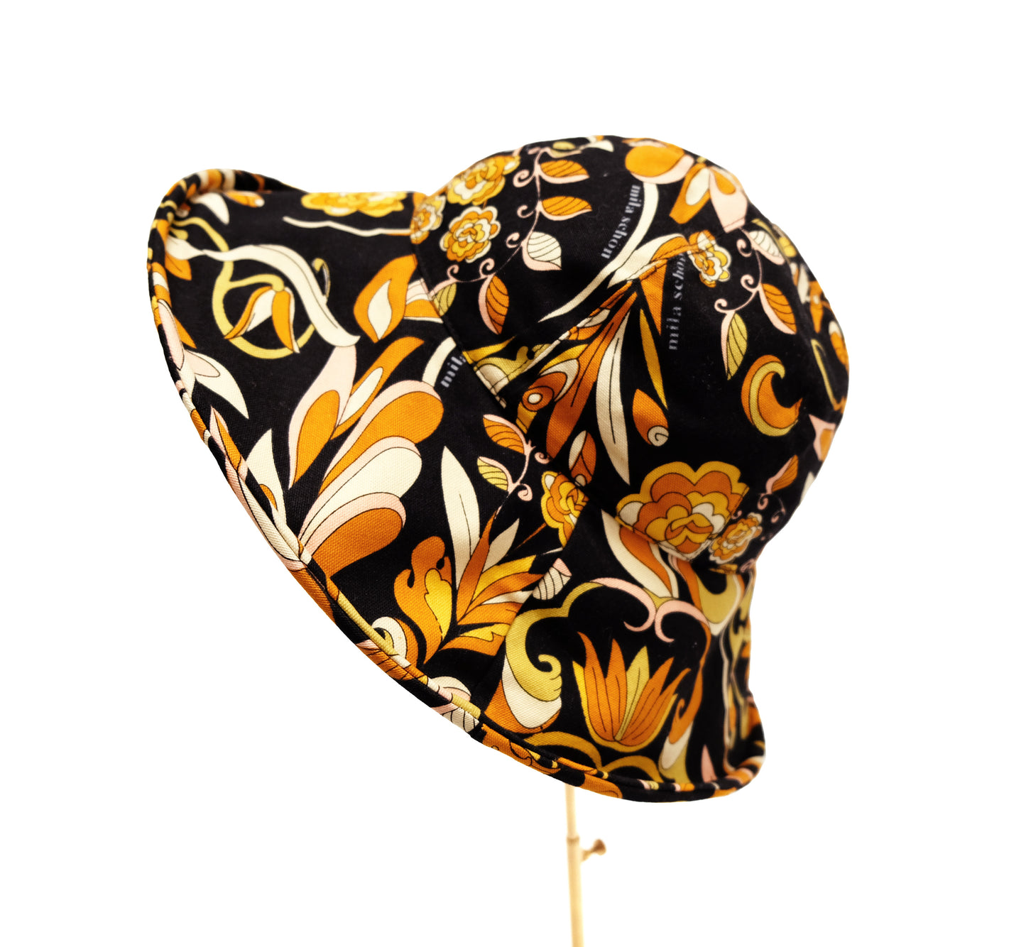Milla Schön Vintage Sun Hat in Floral Printed Cotton