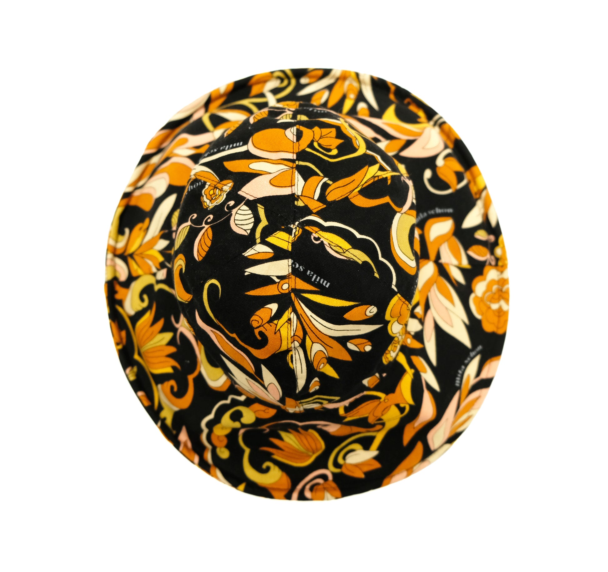 Milla Schön Vintage Sun Hat in Floral Printed Cotton