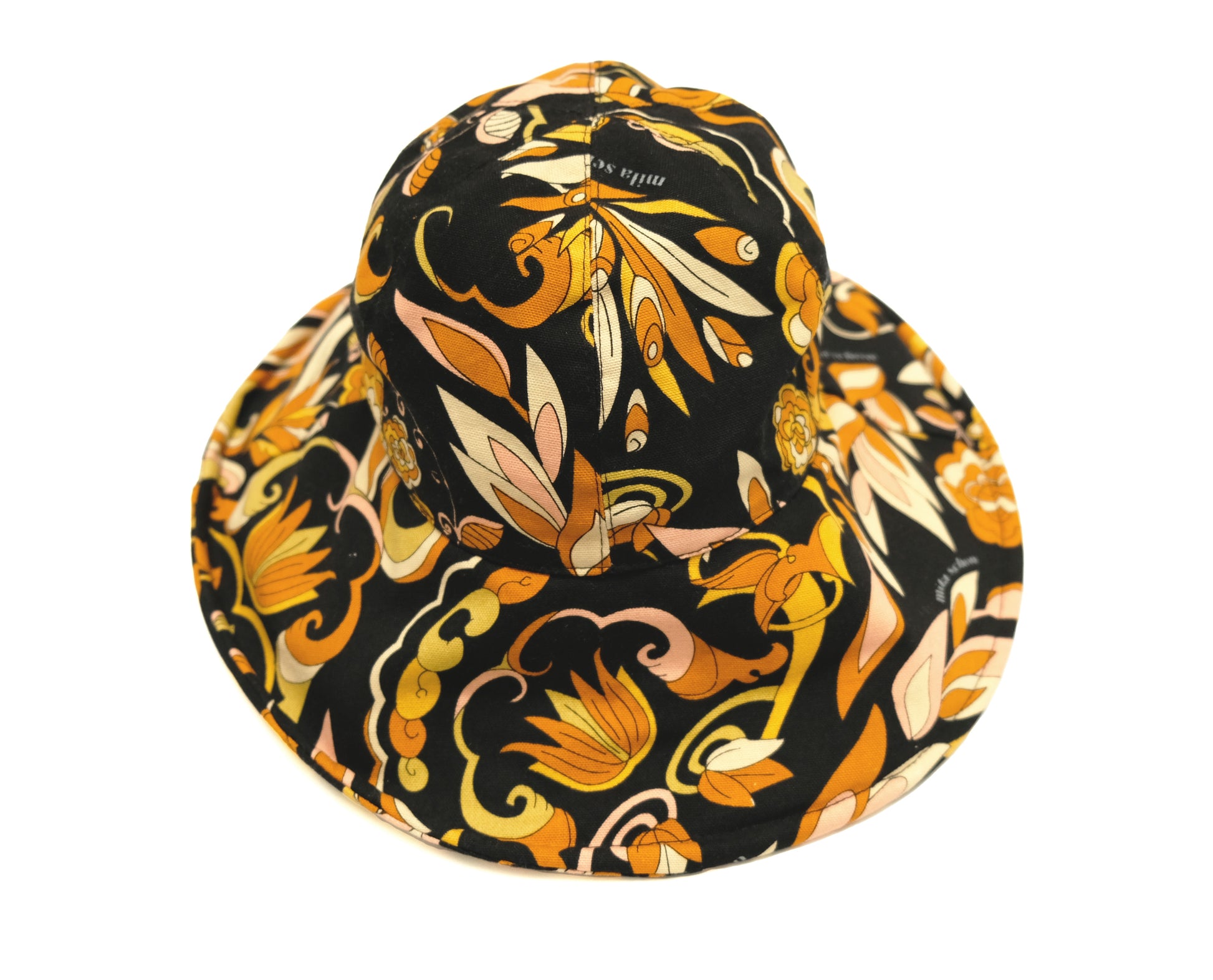 Milla Schön Vintage Sun Hat in Floral Printed Cotton