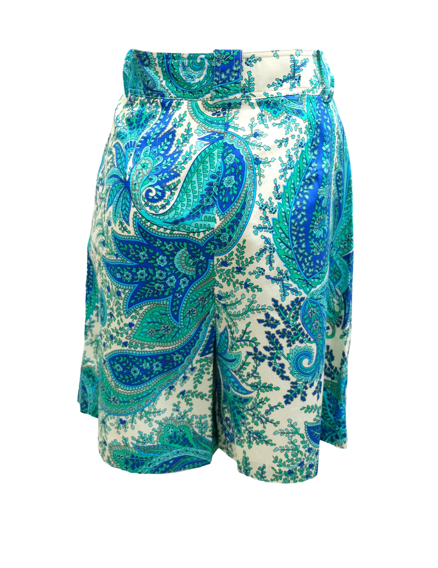 Luisa Spagnoli Bermuda Shorts in Paisley Cotton, UK12-14