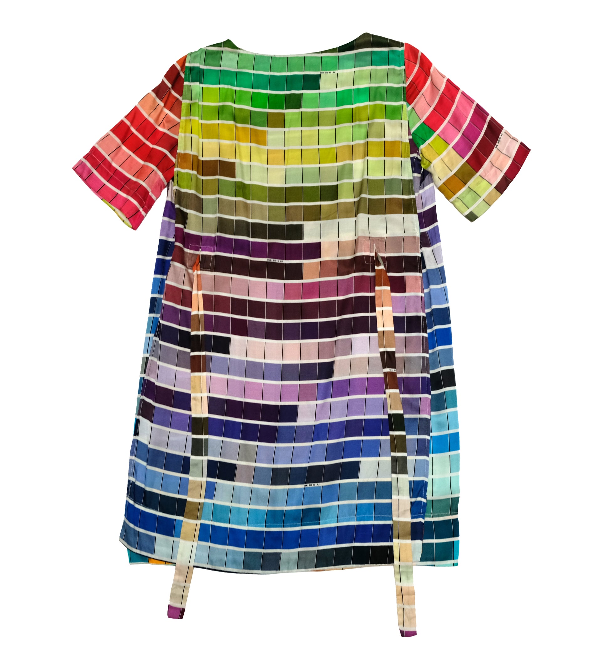 Osklen Pantone Print Silk Shift Dress, UK10