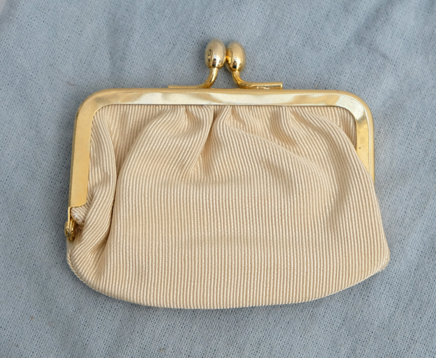 Judith Leiber Vintage Evening Bag in White Snakeskin with Jewelled Clasp