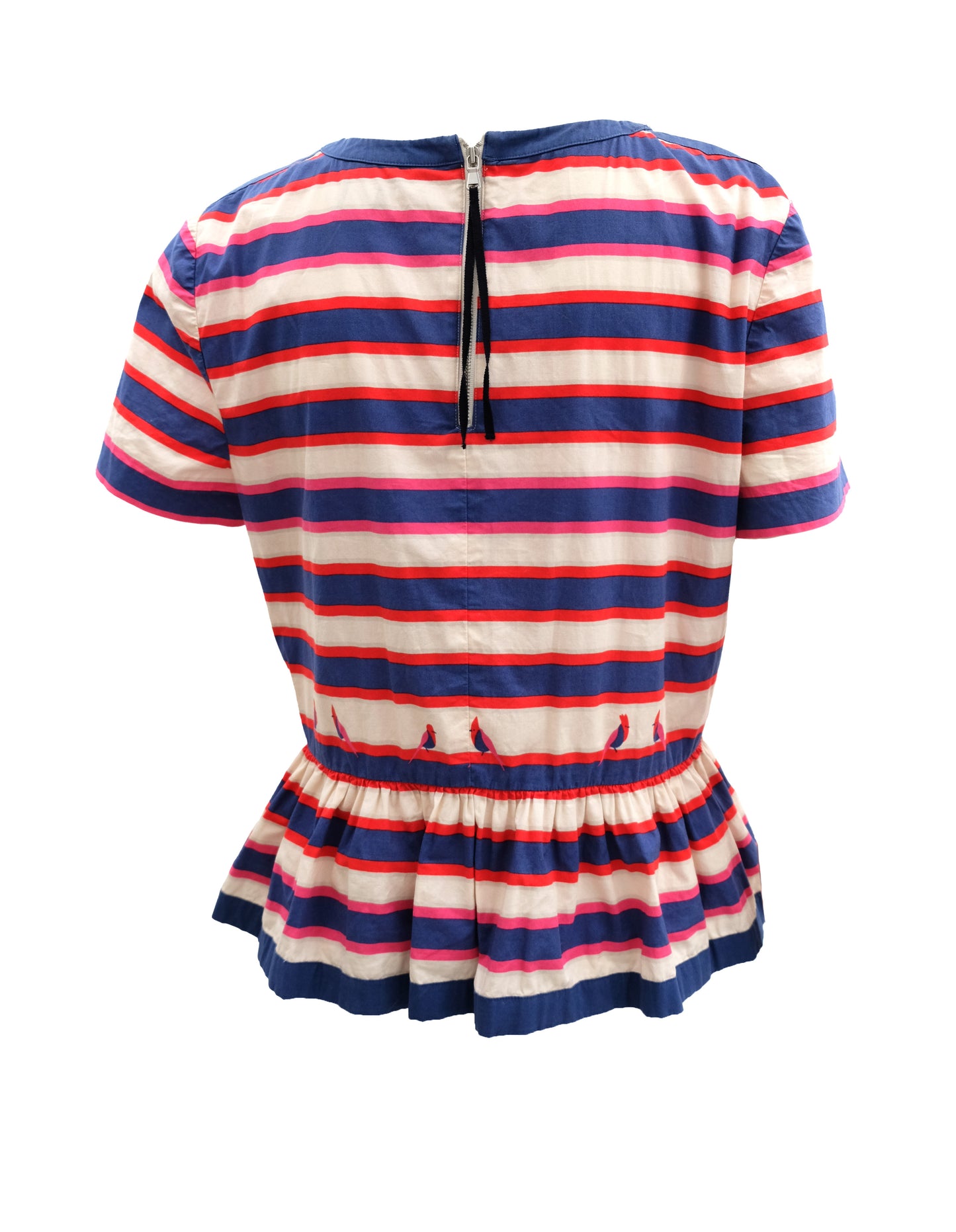 Marc Jacobs Nautical Striped Top with Ruffle, UK12-14