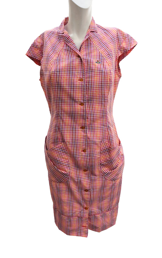 Vintage Vivienne Westwood Checked Day Dress, UK10-12