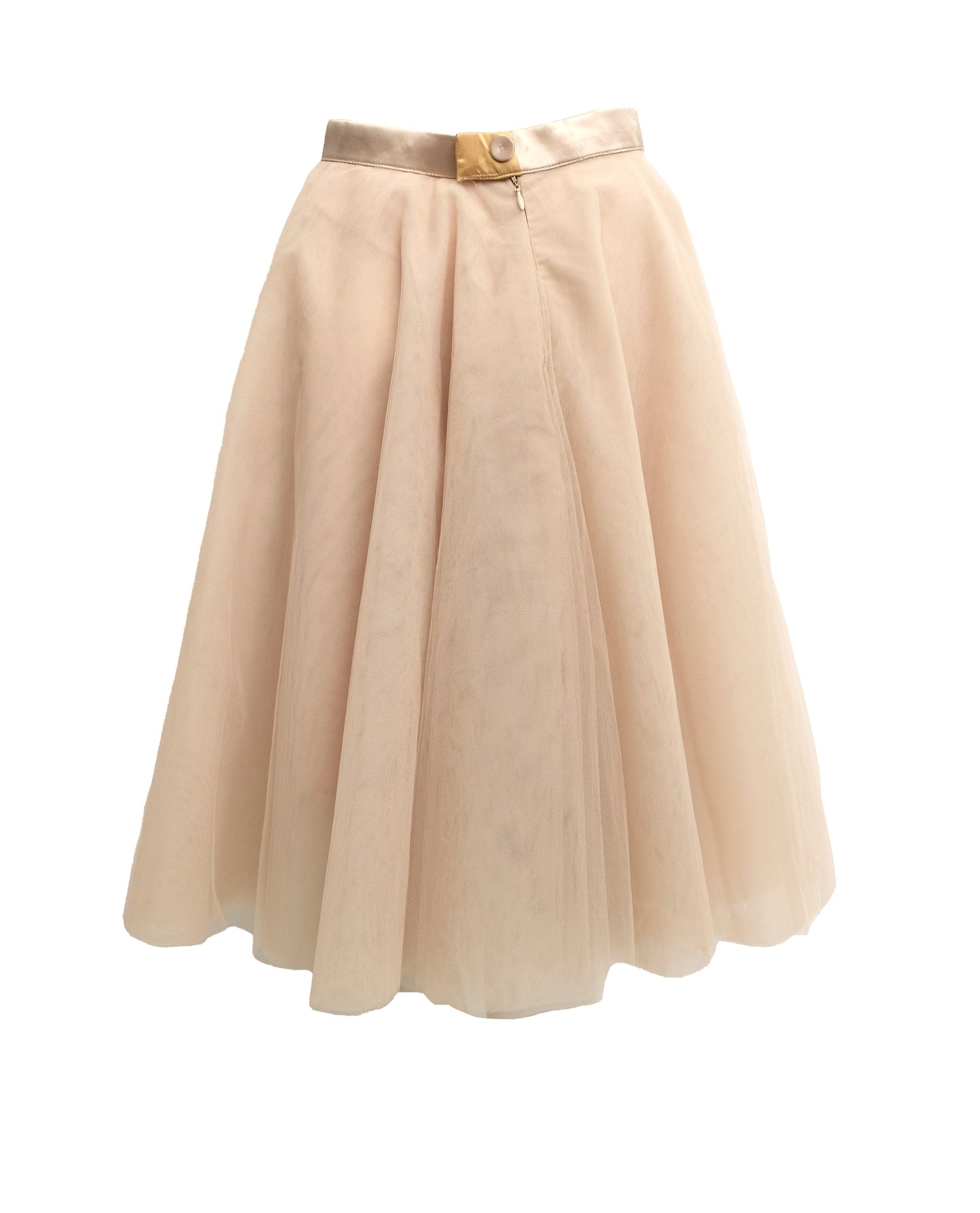 Ballerina Skirt in Pale Beige Tulle, UK10