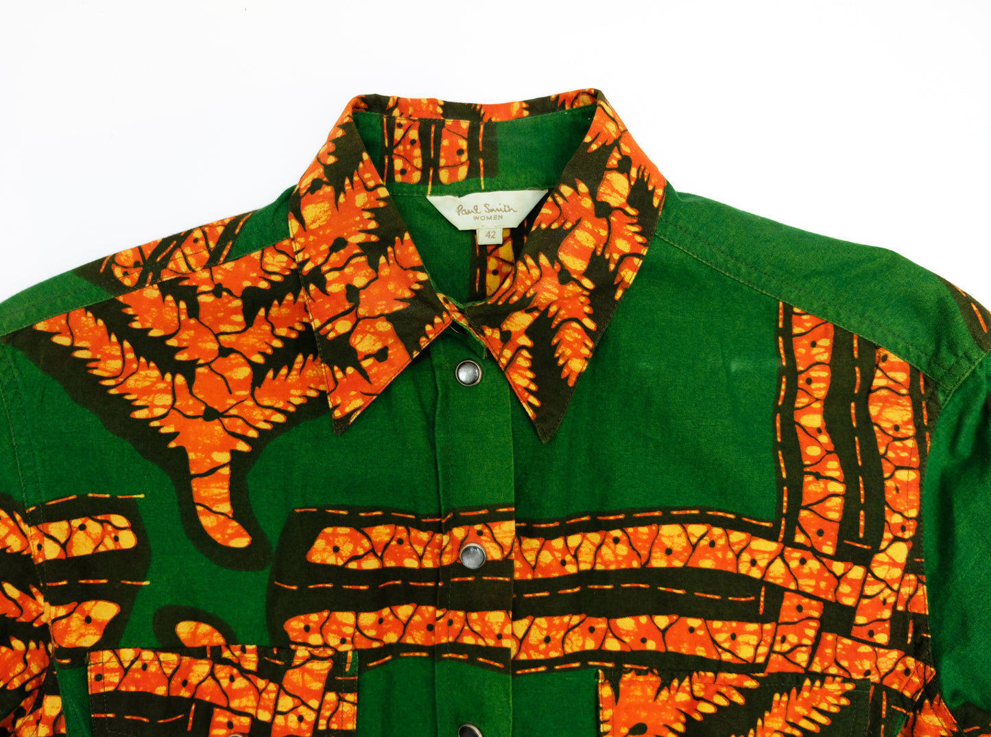 Paul Smith Vintage Three Piece Trouser Suit in African Batik Print, UK12