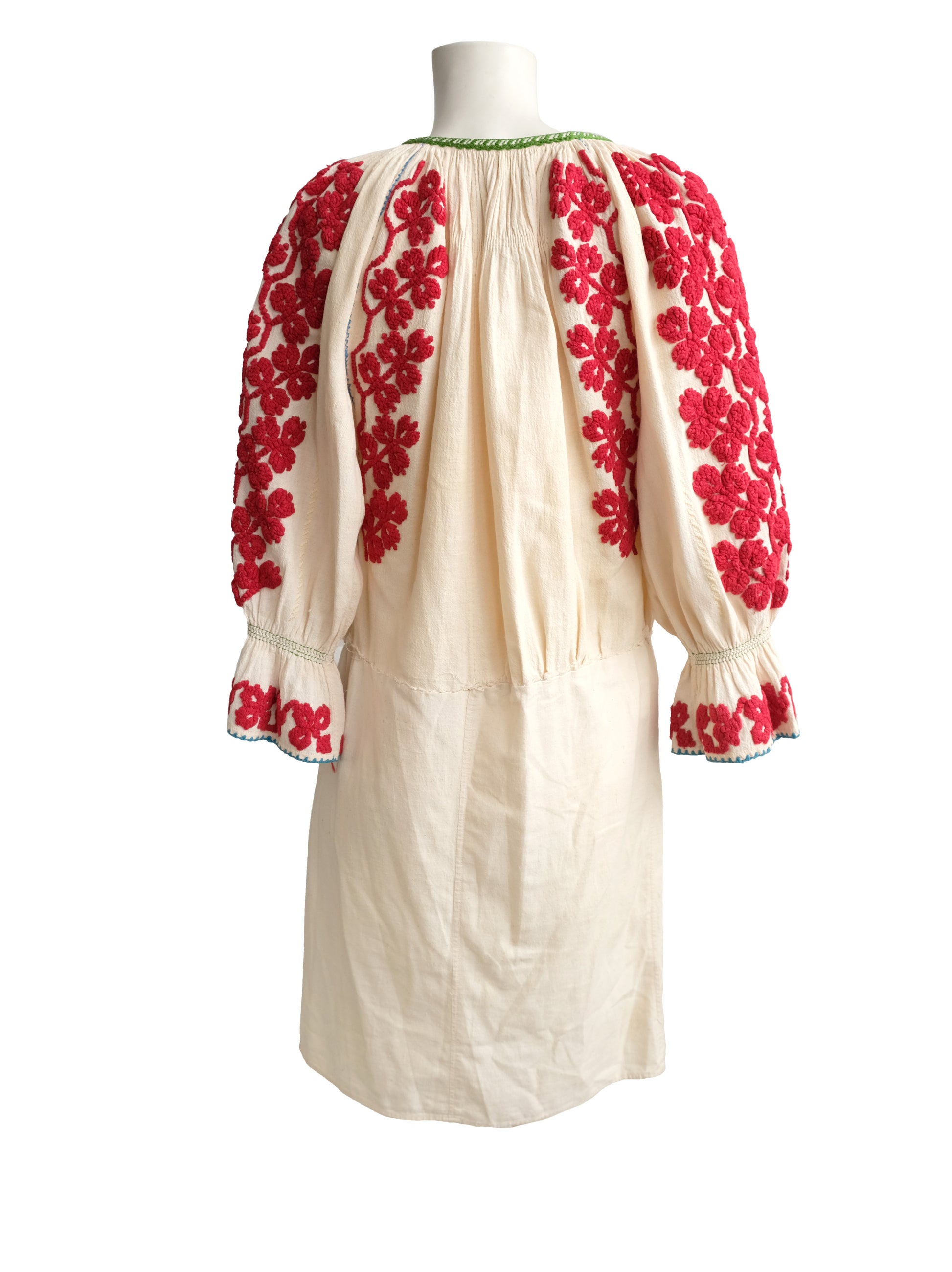 Vintage Hand Made Embroidered Folk Tunic, UK10