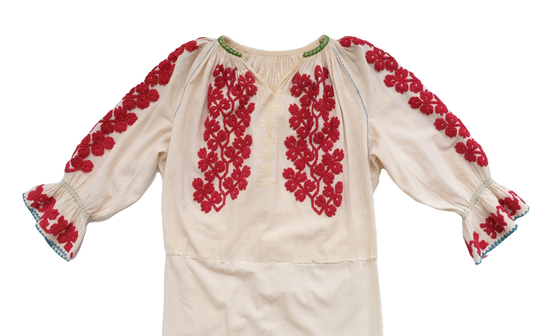 Vintage Hand Made Embroidered Folk Tunic, UK10