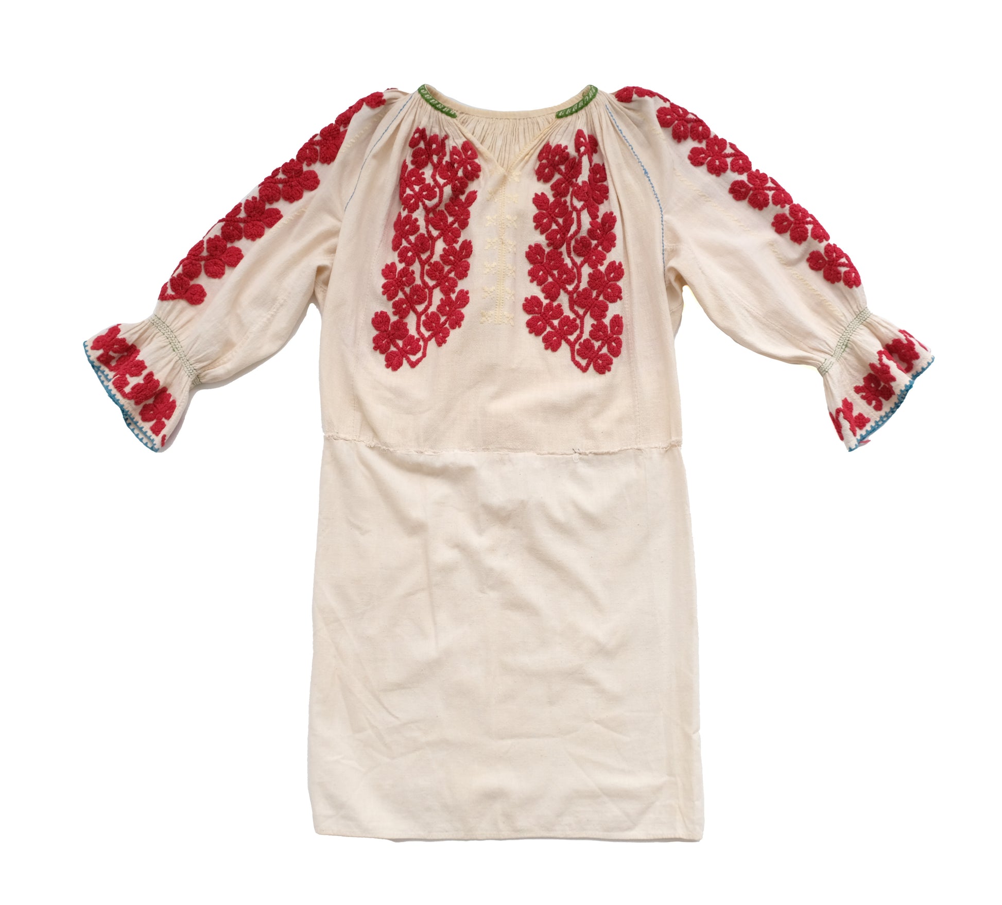 Vintage Hand Made Embroidered Folk Tunic, UK10
