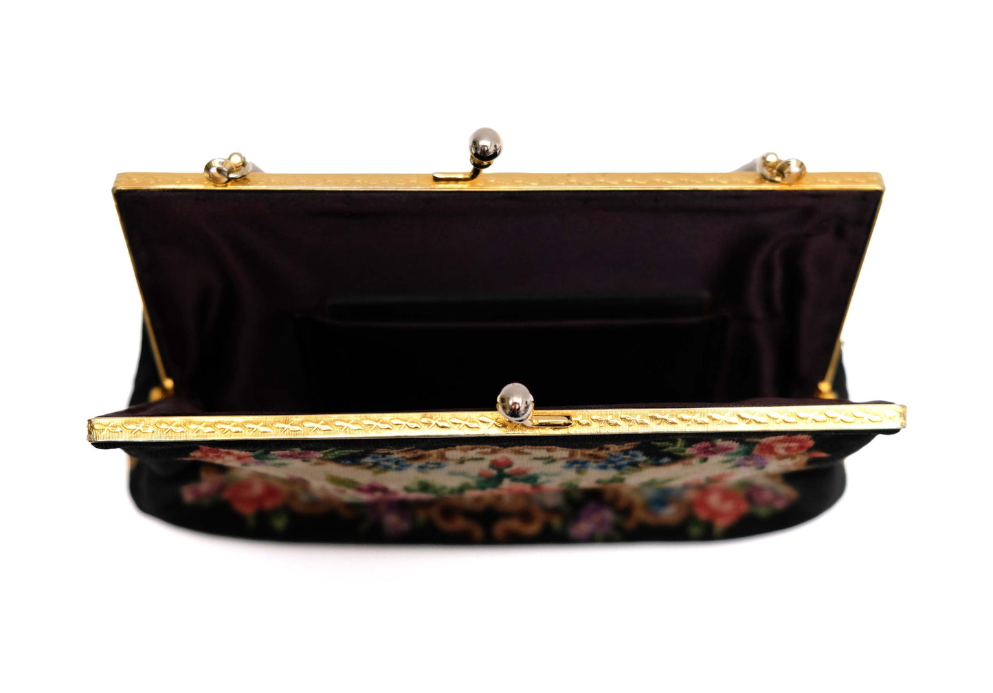 Vintage Petit Point Evening Bag, S