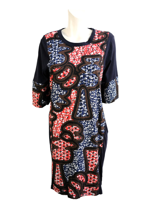 Marni T Shirt Dress with Batik Print, UK12