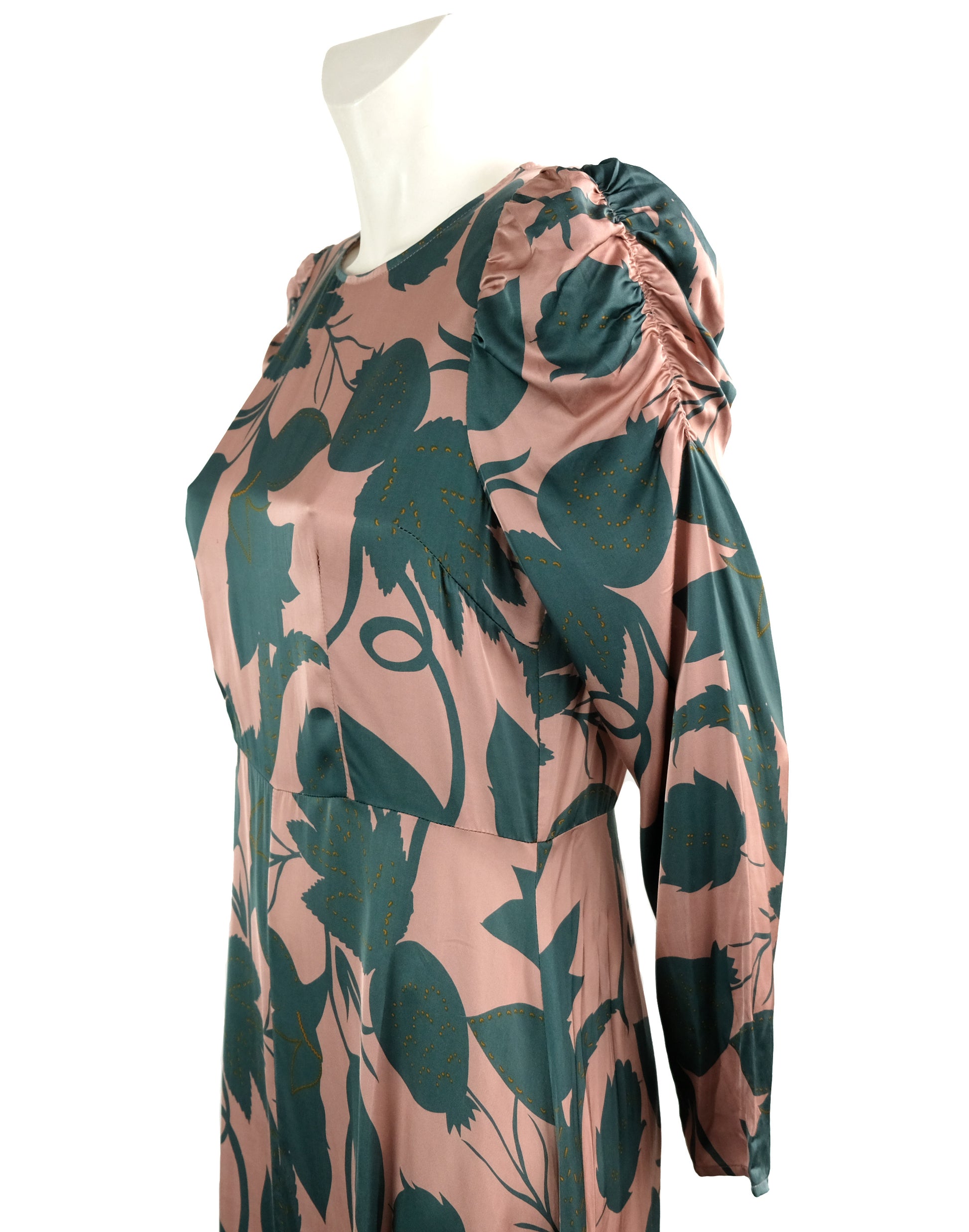 Second Female Tea Dress in Pink and Green, M